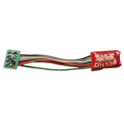 Digitrax DGTDN136PS N DCC Decoder Series 6, 3.2" Wires 3 FN 8-Pin 1A