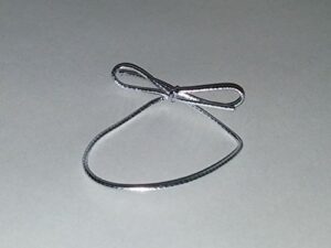stretch loops – 6″, silver – pack of 50