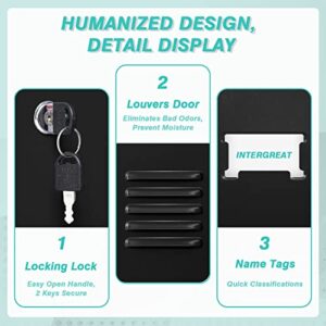 INTERGREAT Metal Locker for Office Storage Locker Employees Locker for School Gym Lockers Corridor Locker 6 Tier 6 Door