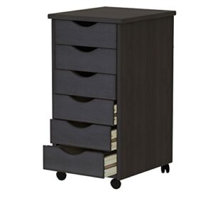 ADEPTUS 10016 6 Drawer Roll Cart, Black