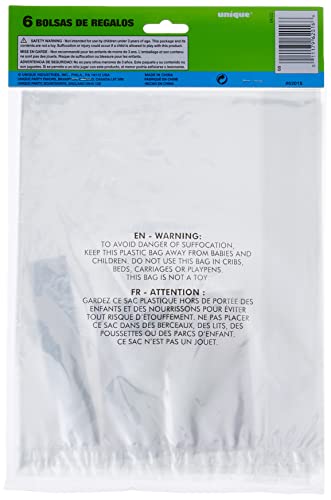 Unique Large Cellophane Bags, 20" x 16", Clear