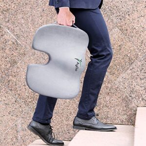 Aylio Lower Back Relief Cushion - Butt and Hip Support Cushion for Office Chair - Ergonomic Tailbone Pillow Promotes Healthy Posture - Coccyx Sciatica Seat Cushion