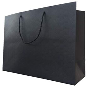 modeeni 10 large gift bags 16×12 inches extra large black gift bags luxury xl 16x6x12 black wedding bag matte extra large gift bag with handles 16×12 big size xl black paper shopping bags modern fancy elegant for presents gifts business