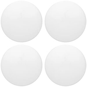 3.15″ door stop wall protector, 4 pcs white soft silicone door handle buffers, mute and shock proof, wall protector with self-adhesive to protect the wall surface