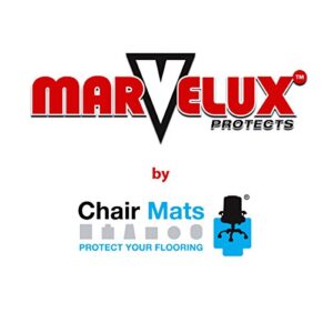 Marvelux 36" x 48" Heavy Duty Polycarbonate Office Chair Mat with Lip for Carpets | Transparent Carpet Protector for Low, Standard and Medium Pile Carpeted Floors | Shipped Flat, Multiple Sizes