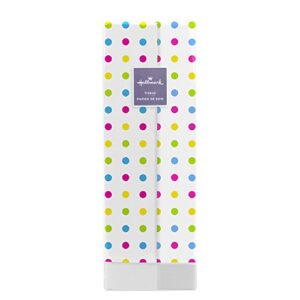 hallmark tissue paper (white with pink, green, yellow, blue polka dot, 8 sheets) for easter, mother’s day, birthdays or any occasion