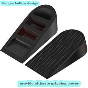 EIOUMAX Big Door Stopper, Heavy Duty Rubber Door Stop Wedge,Multi Surface Design,Non-Scratching Door Stop 2 Pack