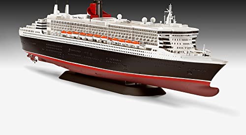 Revell RV05231 1:700-Queen Mary 2, Unpainted