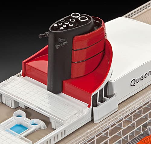 Revell RV05231 1:700-Queen Mary 2, Unpainted