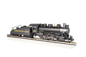 bachmann trains – usra 0-6-0 w/smoke & slope tender – chesapeake & ohio® #128 – ho scale