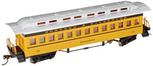 bachmann hobby train passenger car, prototypical yellow