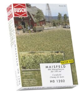 busch 1202 corn field 10x10cm ho scale scenery kit