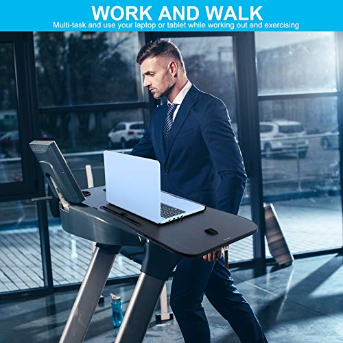 Treadmill Laptop Desk,NEXAN Universal Ergonomic Platform for Notebooks, Tablets, Laptops, Workstation for Treadmill Handlebars up to 35 inches with Cup Tablet Phone Holder…