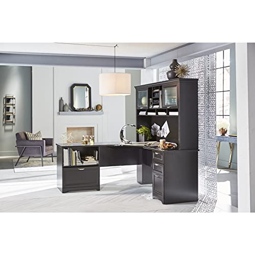 Realspace® Magellan Performance 71"W L-Shape Corner Desk, Espresso