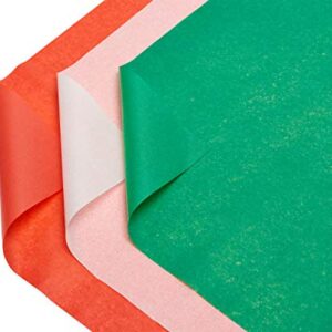 American Greetings Bulk Tissue Paper Pack (Red, Green, and White) for Birthdays, Weddings, Bridal Showers, Baby Showers and All Occasions (125-Sheets)