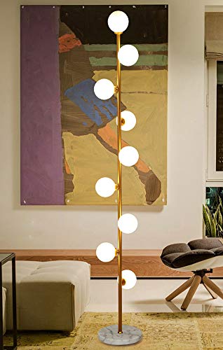 Hsyile Lighting KU300198 Cozy Elegant Modern Creative Floor Lamp for Living Room,Bedroom,Office,9 Lights