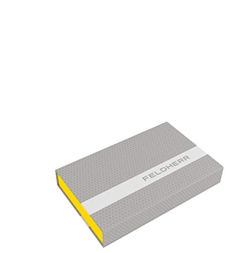 Feldherr Magnetic Box Yellow for Model Railway locomotives, Wagons and Vehicles - 6 Slots for Z Gauge - Vertical