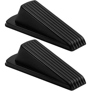 vanleonet door stoppers,door stoppers for bottom, prevent the lock-outs,floor sturdy stackable door stop for carpet heavy duty door