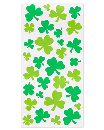 American Greetings St. Patrick's Day Gift Bag, Green Shamrocks(16-Count)