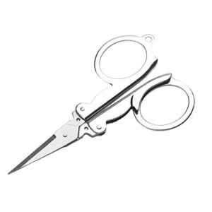GOOTRADES EDC Folding Scissors Pocket Travel Small Cutter Crafts