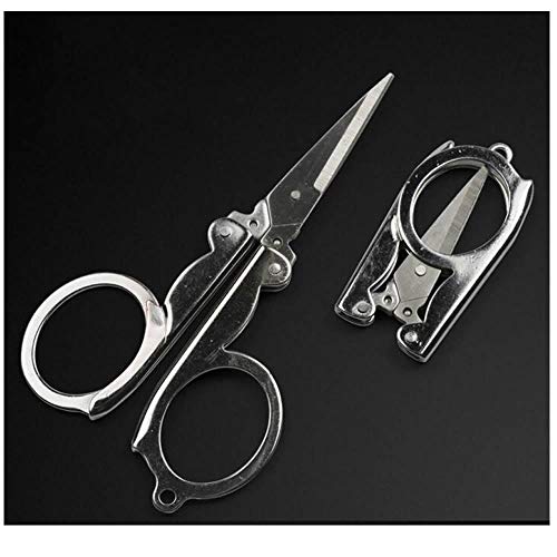 GOOTRADES EDC Folding Scissors Pocket Travel Small Cutter Crafts