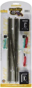bachmann industries e-z track 6 single crossover turnout – left (1/card) n scale, grey