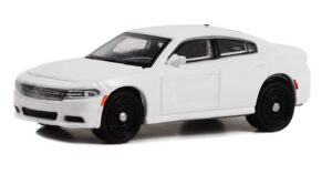 greenlight 43002-n hot pursuit – 2022 dodge charger pursuit police cruiser- white 1:64 scale diecast