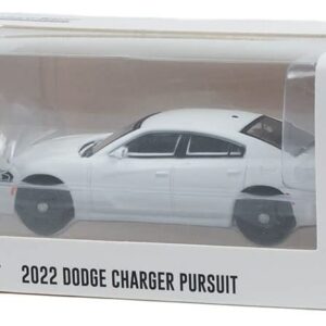 Greenlight 43002-N Hot Pursuit - 2022 Dodge Charger Pursuit Police Cruiser- White 1:64 Scale Diecast