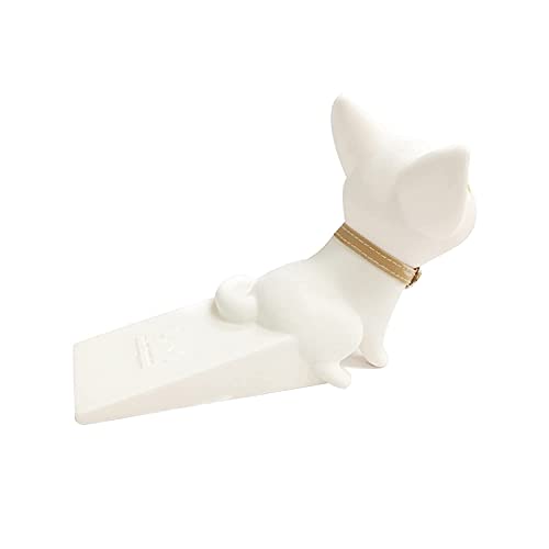 Tregoer Door Stoppers,Cat Door Stopper,Cute Door Stops Decorative Doorstop Animal Door Wedge for Home and Office（Black and White）