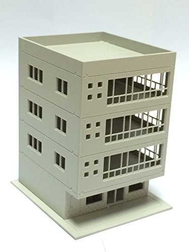 Outland Models Railway Modern 4-Story Office Building Unpainted N Scale 1:160