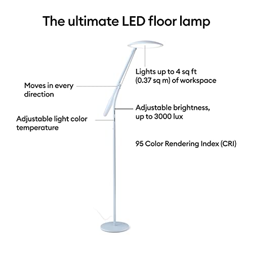 Cricut Bright 360, Ultimate LED Floor Lamp | Standing Lamp for Craft Room, Bedroom, and Office - Mist