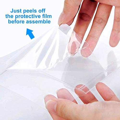 50 Pack PET Crystal Clear Boxes Transparent Boxes, 4 x 4 x 4 inch Clear Favor Boxes Gift Boxes Candy Boxes for Treat, Cookie, Cupcake, Wedding, Party, Bridal Shower and Baby Shower Favors