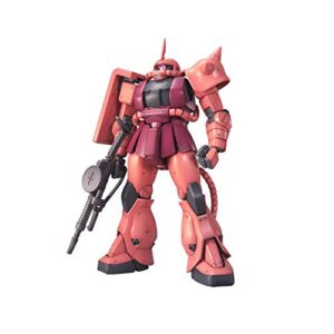 mg mobile suit gundam ms-06s char exclusive zaku ver. 2.0, 1/100 scale, color-coded plastic model