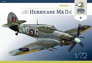 arma hobby 1/72 scale hurricane mk iic model kit – plastic model building kit # 70036