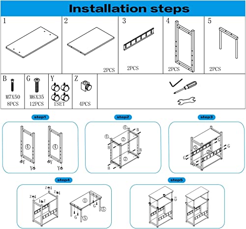 3 Tier Computer Tower Stand Adjustable, PC Tower Stand for Carpet, Height Adjustable Printer Stand with Storage, PC Computer Tower Carts with Wheels, Large Tall Gaming Computer Tower CPU Stand Wood