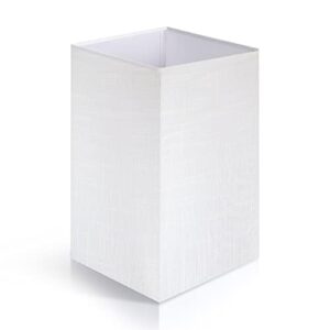 outon white linen texture lamp shade 16 x 8.5 x 8.5 inch for shelf floor lamp
