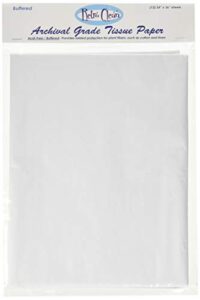 retro clean archival grade tissue paper, buffered, 24-inch by 36-inch, 12 sheets