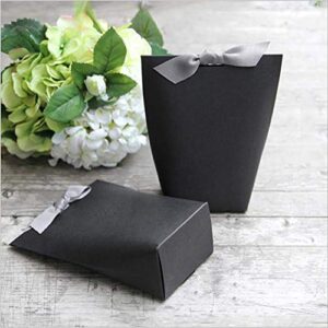 shhs (8pcs black) gift wrap boxes packing bags, minimalist gift boxes valentine’s day, decorative presents box bundle for packing clothes accessories/tie