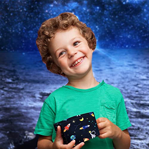 Geluode Birthday Wrapping Paper for Kids Boys Girls Space Lover, Outer Space Wrapping Paper for Birthday Baby Shower Kindergarten Party, 6 Sheets Folded Flat 20x28 Inches Per Sheet