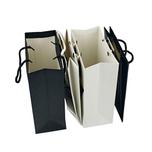 NUOBESTY Groomsmen Paper Gift Bags Tuxedo Gift Bags for Wedding Groomsmen Anniversary, Pack of 5