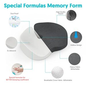 Office Chair Cushion, Seat Cushions for Office Chairs, Premium Soft Hip Support Pillow, Slow Rebound Damping Memory Foam Pillows Pressure Relief Seat Cushion for People Who Sit for a Long Time