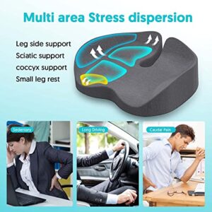 Office Chair Cushion, Seat Cushions for Office Chairs, Premium Soft Hip Support Pillow, Slow Rebound Damping Memory Foam Pillows Pressure Relief Seat Cushion for People Who Sit for a Long Time