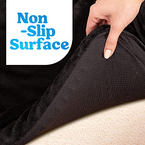 Large Gel Seat Cushion for Tailbone Pain Relief - Soft Cozy Plush Cover with Cooling Honeycomb Pad - Pressure Relief for Car, Office, Chair, Home - Comfort and Support while Sitting at a Desk or Floor