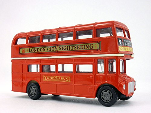5 inch London City Sightseeing Double Decker Tour Bus Scale Diecast Metal Model