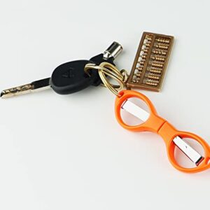 30 Pcs Mini Folding Travel Pocket Scissors for Home and Travel (Orange)
