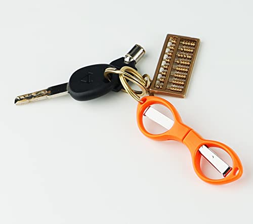 30 Pcs Mini Folding Travel Pocket Scissors for Home and Travel (Orange)