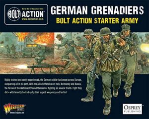 bolt action german grenadiers starter army 1:56 wwii military wargaming plastic model kits