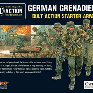 Bolt Action German Grenadiers Starter Army 1:56 WWII Military Wargaming Plastic Model Kits