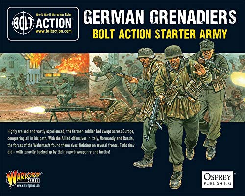 Bolt Action German Grenadiers Starter Army 1:56 WWII Military Wargaming Plastic Model Kits