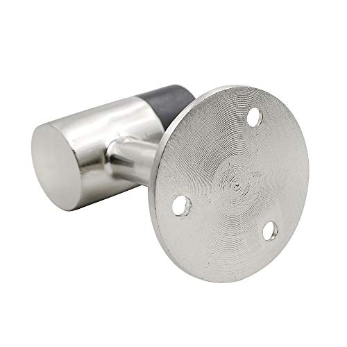 PHITUODA 3 Inch / 75mm Heavy Duty Floor Stop, Door Stopper Stainless Steel Brushed Nickel - Pack of 2